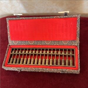 ‼️Never Use‼️Lucky Feng Shui Brass Abacus w/Box